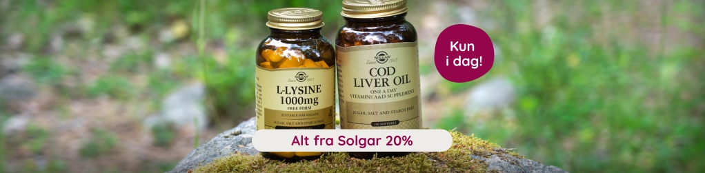Kun i dag! Solgar - 20 %